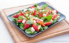 
                    
                        Strawberries salad with avocado and fig sauce
                    
                