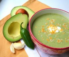 
                    
                        Chilled Guacamole Soup - a healthy and delicious spring appetizer.
                    
                