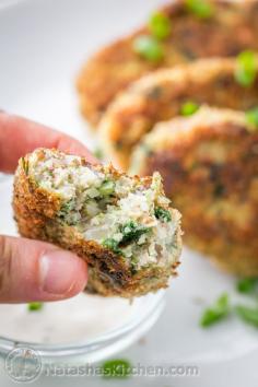 
                    
                        Chicken and Buckwheat Patties - loaded with healthy protein, grains & greens! So yummy! natashaskitchen
                    
                