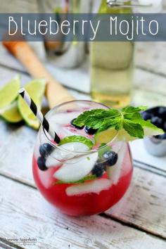 
                    
                        Blueberry Mojito - the easiest and most delicious spring and summer cocktail!
                    
                