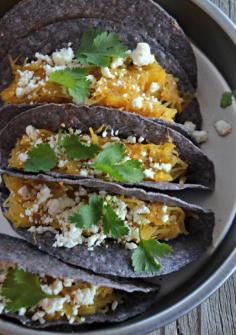 
                    
                        Spaghetti Squash & Black Bean Tacos | mountainmamacooks...
                    
                