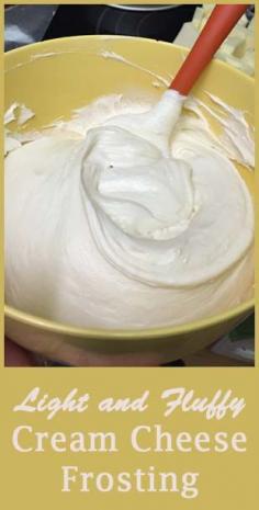 
                    
                        Light and Fluffy Cream Cheese Frosting
                    
                