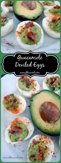 
                    
                        Guacamole Deviled Eggs (via Num's The Word)
                    
                