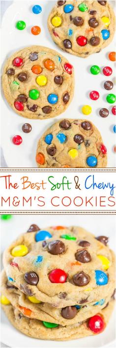 
                    
                        The Best Soft and Chewy M&M'S Cookies - Big, bakery-style cookies you can make at home that are BETTER than the bakery's! An easy recipe for the classic cookies everyone loves!!
                    
                