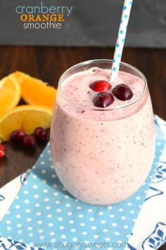 
                    
                        Cranberry Orange Smoothie: a healthy way to start your day. Also makes a great post workout treat!
                    
                