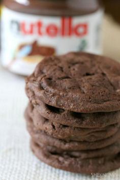 
                    
                        These Three Ingredient Cookies are Made With Creamy Chocolate Nutella #food trendhunter.com
                    
                