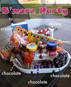 
                    
                        A S'More party can be a cheap and easy way to have a party to fit everyone's tastes.  Here's how I did mine for about 30 dollars and minimal effort.
                    
                
