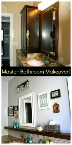 
                    
                        DIY Master Bathroom Makeover! All the details : )
                    
                