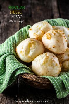 
                    
                        Authentic Brazilian Cheese Bread (Pão de Queijo) | www.oliviascuisin... | The most popular Brazilian snack is gluten free and loaded with gooey cheese. You'll be hooked!
                    
                