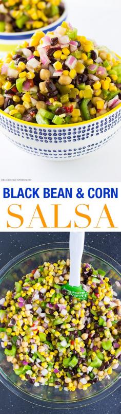 
                    
                        The BEST Black Bean and Corn Salsa
                    
                