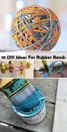 
                    
                        10 DIY Ideas For Rubber Bands | www.diycomfyhome....
                    
                