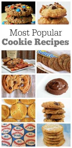 
                    
                        Sharing the 10 most popular, most loved cookie recipes from RecipeGirl.com.  Click through to view all of the links to the recipes.
                    
                