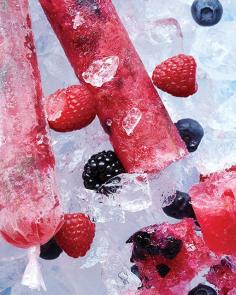 Mixed Berry Vodka Ice Pops with Rosemary a.k.a Norwegian Wood Pops | via Sweet Paul