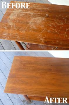 Easy Wood Scratch Fix | DIY for Home, Landscaping & Gardening | Quick and easy way to fix scratches on wood furniture using vinegar and olive oil. Sounds crazy but people seem to swear by it!