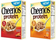 
                    
                        Cheerios' Protein Breakfast Cereal is Loaded with 11g of Protein #food trendhunter.com
                    
                