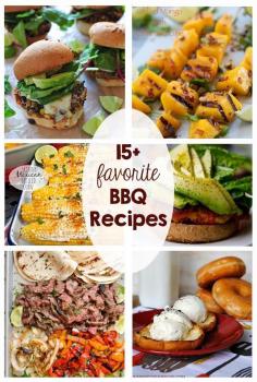 
                    
                        15+ family favorite BBQ recipes - Burgers, steaks, sides, desserts... Love these recipes for the grill!
                    
                