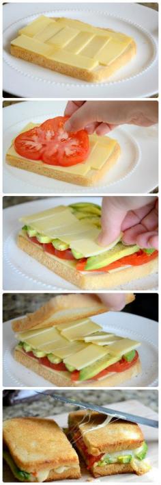 
                    
                        Grilled Cheese with Avocado and Heirloom Tomato | Cookboum
                    
                