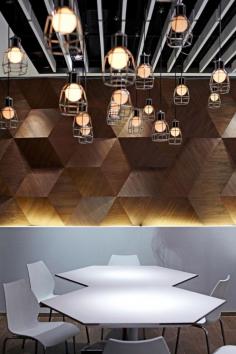 
                    
                        Motiv šestiúhelníku provází návštěvníka celým prostorem | Fairwood Buddies Café, Hong Kong | Beige Design Ltd.
                    
                