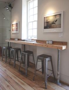 
                    
                        This bar is a simple way to create more seating in a small space. This links to12 Coffee shop interior designs from around the world
                    
                