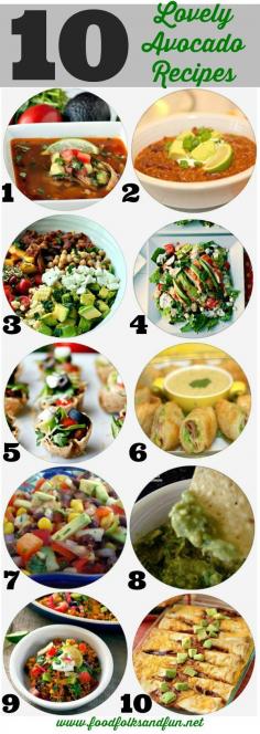 
                    
                        10 Lovely Avocado Recipes | www.foodfolksandf... | #LoveOneToday #ad
                    
                