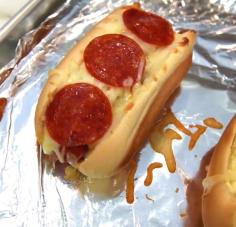 
                    
                        There's the DOUBLE STUFFED PIZZA DOG.
                    
                