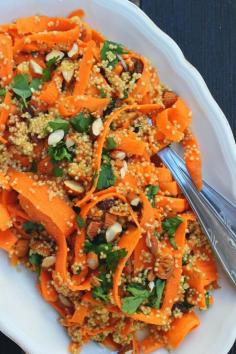 Moroccan Carrot & Quinoa Salad #recipes #salad