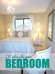
                    
                        DIY ideas for bedrooms. Check out the great budget decorating ideas in this post!
                    
                