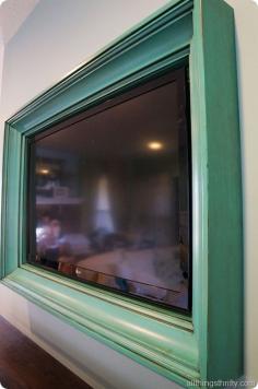 
                    
                        All Things Thrifty Home Accessories and Decor: Custom TV Frame by Aspen Mills
                    
                