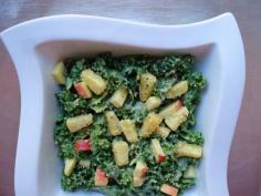 
                    
                        Kale Apple Salad with Pineapple Avocado Dressing is yummy and good for you! #superfoods #recipes
                    
                