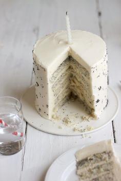  lemon poppyseed cake with cheese cake frosting.... I'm a fan of anything with cream cheese frosting.