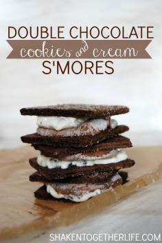 Double Chocolate Cookies & Cream S'mores