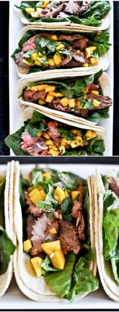 
                    
                        Healthy Thai Beef Tacos I howsweeteats.com
                    
                