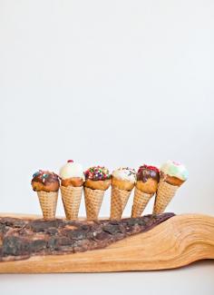 
                    
                        mini donut ice cream cones
                    
                