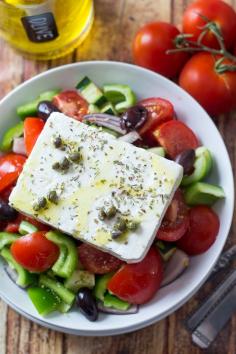 
                    
                        Classic Greek Salad - made the REAL Greek way.
                    
                