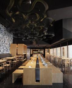 
                    
                        Golucci International Design designed the Taiwan Noodle House restaurant interior in Beijing, China.
                    
                