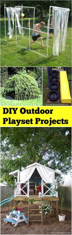 
                    
                        Outdoor Playset Ideas for Your Backyard.  Fun, creative ideas for playset for your playgrounds.
                    
                