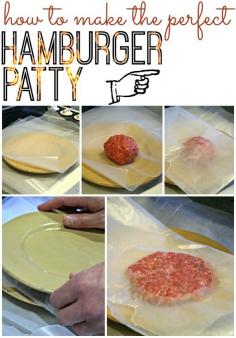 
                    
                        How to Make the Perfect Hamburger Patty | How to Make the perfect patty every time with this NO FAIL shaping method. See more creative ideas on TodaysCreativeLif...
                    
                