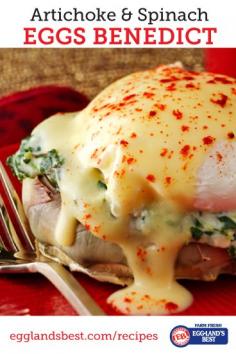 
                    
                        This rich, creamy breakfast classic stars fresh artichokes. Everyone will be sure to love it. #ebeggs #eggsbenedict #breakfast #recipe #artichoke
                    
                