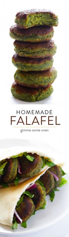 
                    
                        This falafel recipe is full of fresh ingredients, easy to make, and irresistibly good! | gimmesomeoven.com
                    
                