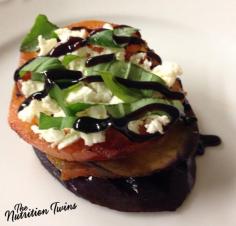 
                    
                        Balsamic Drizzled Roasted Red Pepper & Eggplant with Feta | Only 60 Calories | Scrumptious Appetizer or Side #vegetarian | For MORE RECIPES please SIGN UP for our FREE NEWSLETTER NutritionTwins.com
                    
                