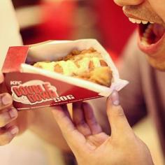 
                    
                        KFC's Double Down Dog Replaces the Bun with More Meat #fastfood trendhunter.com
                    
                