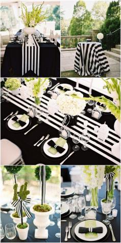 
                    
                        Black and White Striped Wedding Inspiration!
                    
                