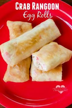 
                    
                        Crazy-easy crab rangoon egg rolls are the perfect party appetizer! Use these for football games, holiday parties, kid parties or just a late-night snack for mom and dad. Enjoy this easy recipe tonight! www.pintsizedtrea...
                    
                
