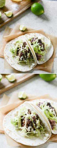 
                    
                        Short Rib Tacos with Lime Salted Slaw I howsweeteats.com
                    
                