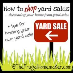 8 Tips for hosting your own yard sale {How to shop yard sales series}