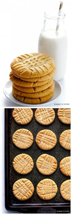 
                    
                        Peanut Butter Cookies -- my favorite recipe for this soft, chewy, and irresistible cookie! | gimmesomeoven.com
                    
                