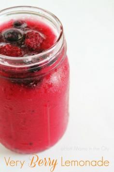 
                    
                        Very Berry Lemonade. This recipe contains 3 different varieties of berries which are full of anti-oxidants
                    
                