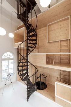 
                    
                        Studio Space Inside a Tower on the Roof of Amsterdam Department Store by i29 Architects | www.yellowtrace.c...
                    
                