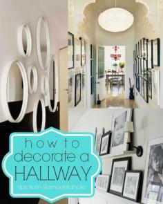 15 Ways To Decorate A Hallway/ entryway #hallway #decorating #tips