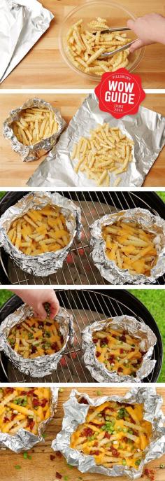 
                    
                        Grilled Foil-Pack Cheesy Fries | Easy BBQ Snack Ideas for Kids by DIY Ready at diyready.com/...
                    
                